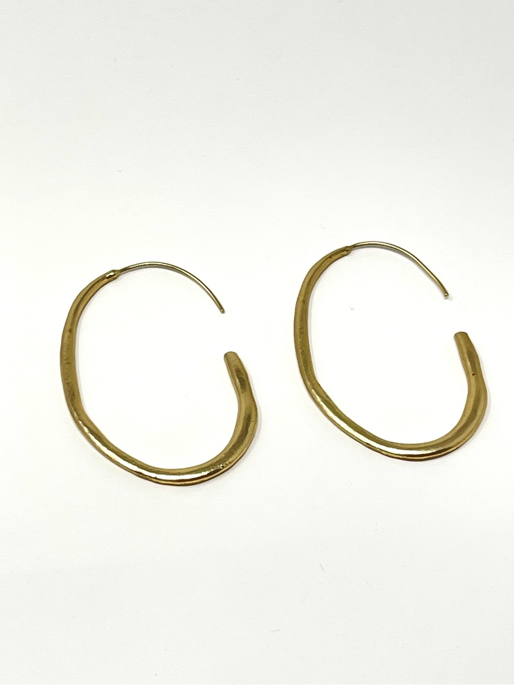 New Anthropologie Minimalist Gold Hoop Earrings